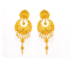 traditional gold earring in nepal.