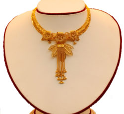 Beautiful gold jewelry in Nepal.