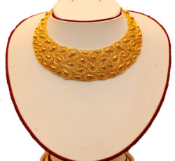 Handmade gold necklaces.