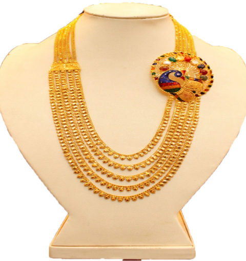 traditional Nepali gold necklaces.