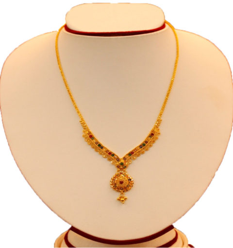 long gold necklace for nepali