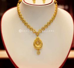 gold necklace set of shalimar