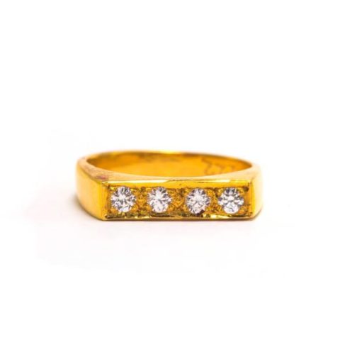 casual gold ring for men