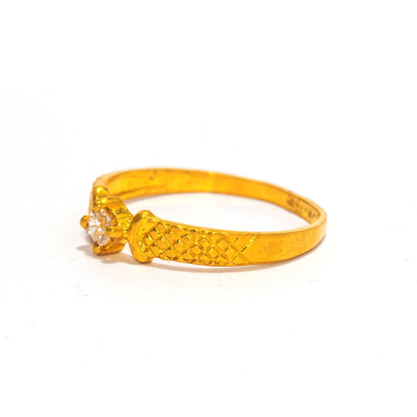 Light & simle gold ring - Shalimar JewellersShalimar Jewellers