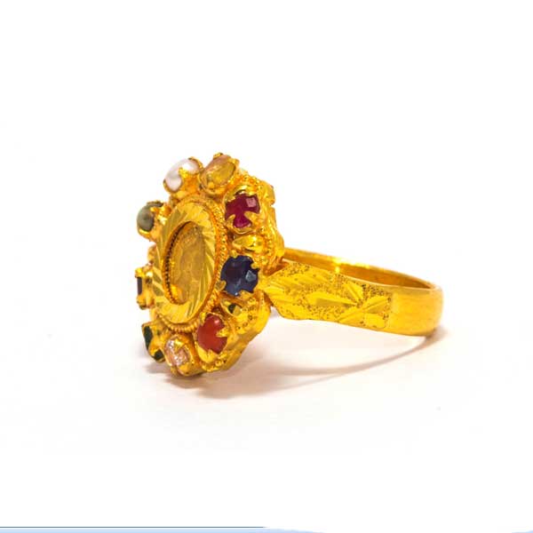 22k Dubai Gold plated Indian Nepali Bollywood 1 gram gold ring size 8 | eBay